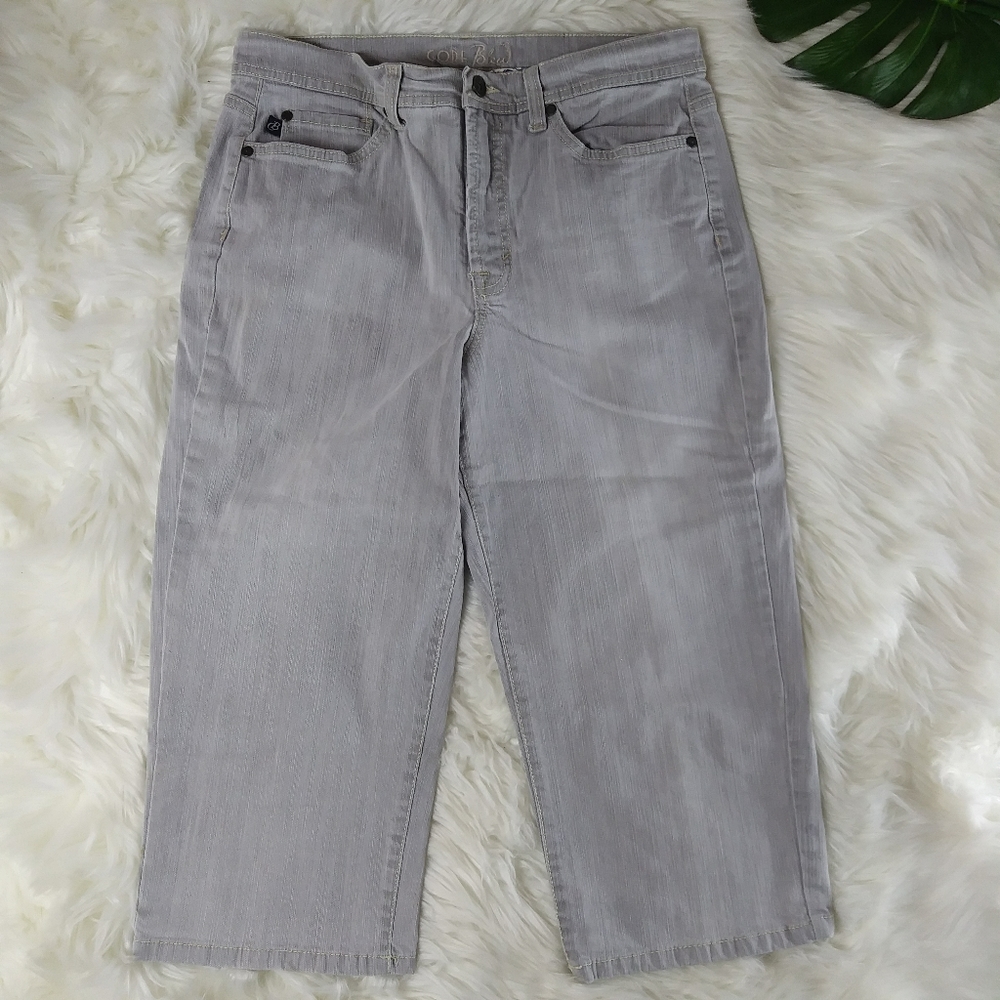 3/25$‎ Code Bleu Capri jeans stripe look crop pants